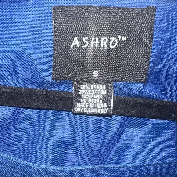 Ashro Ethnic African‎ American Pride 2 piece Pant Set - Size S Embroidered Blue - Picture 7 of 7